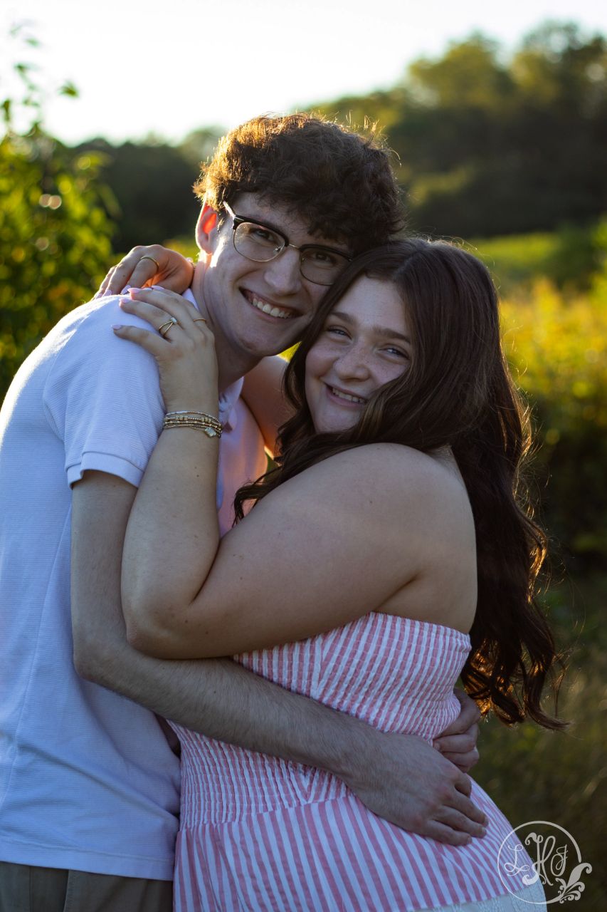 golden hour couples portrait