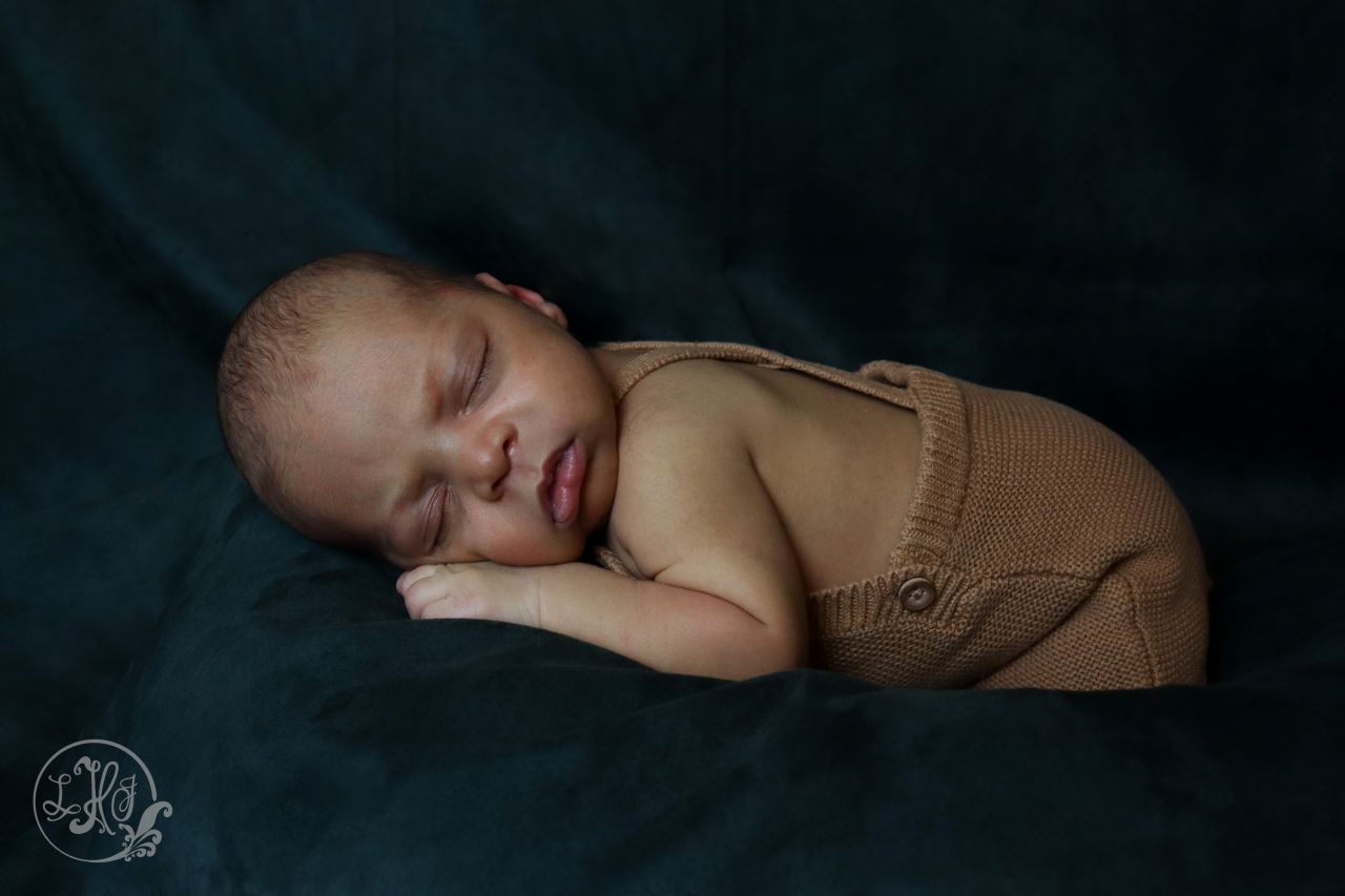 Baby on Green Velvet